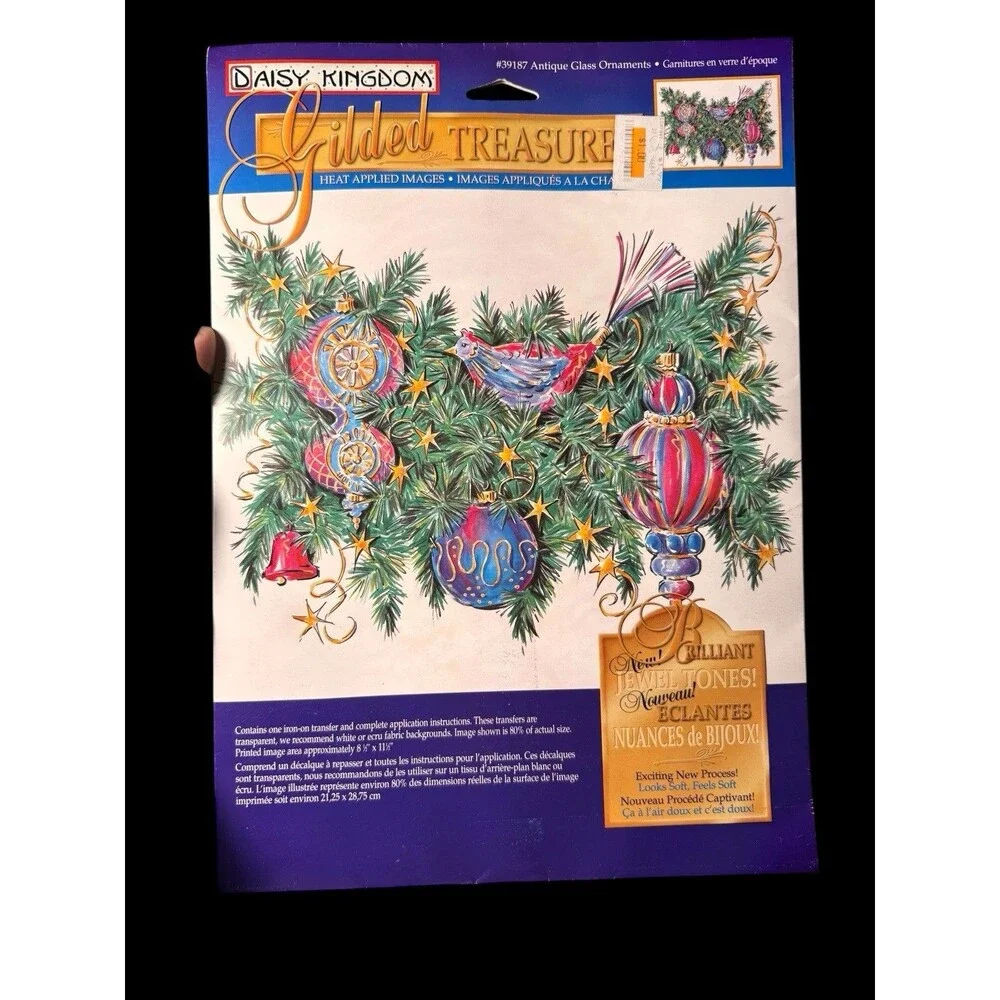 VTG Daisy Kingdom Gilded Treasures Iron On Transfer The Magic Of Christmas Lot 2